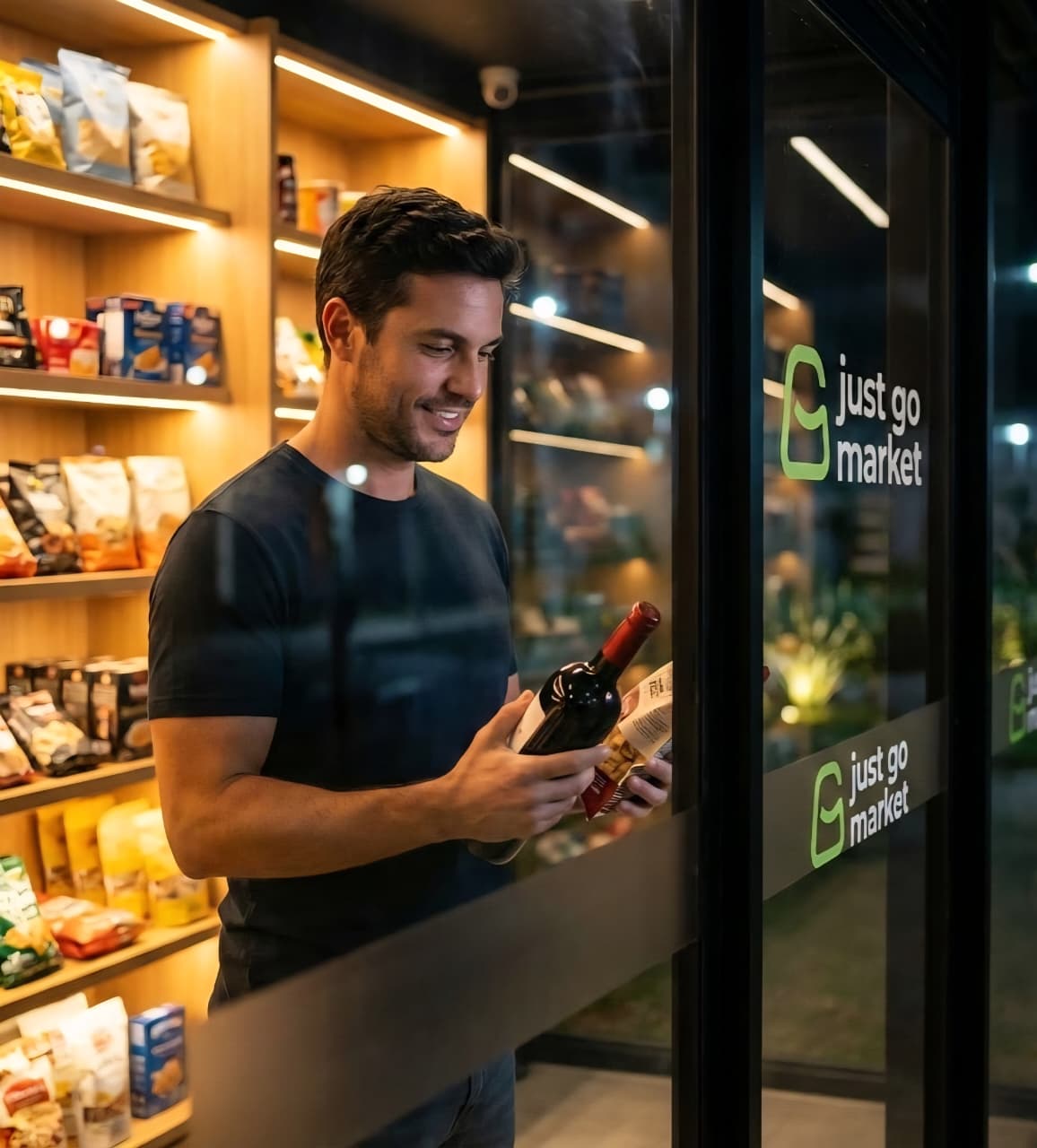 Loja de conveniência autônoma Just Go Market em condomínio no Distrito Federal